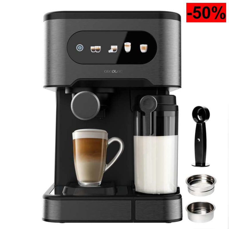 Cecotec Cafetera Express Power Espresso 20 ColdBrew Latte + (Reacondicionado - Como Nuevo) - oferta Amazon