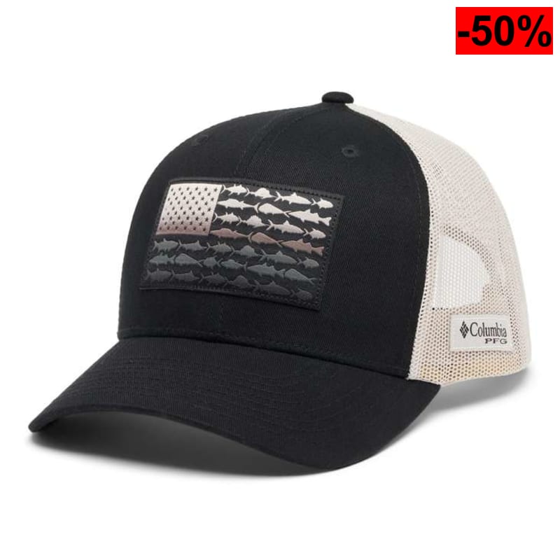 Columbia Gorra PFG Fish Flag Mesh Snap Back Azul - oferta Amazon