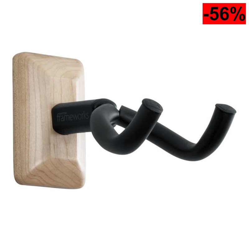 Soporte de Pared para Guitarra Compatible con la Mayoría de Guitarras, Acústicas, Eléctricas o Bajo - oferta Amazon