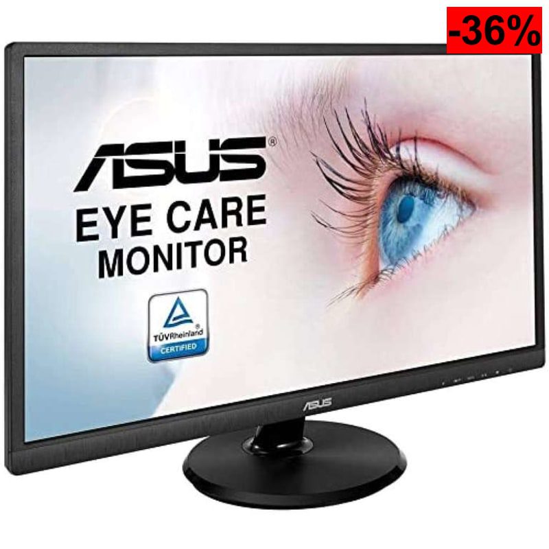 ASUS VA249HE 23.8" Full HD (1920 x 1080 Pixeles, 5 ms, HDMI, Low Blue-Light, GamePlus, Panel VA, 76 - oferta Amazon