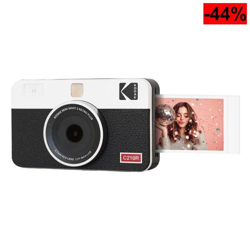 KODAK Mini Shot 2 Retro 4PASS 2-in-1 Cámara instantánea e Impresora fotográfica - oferta Amazon