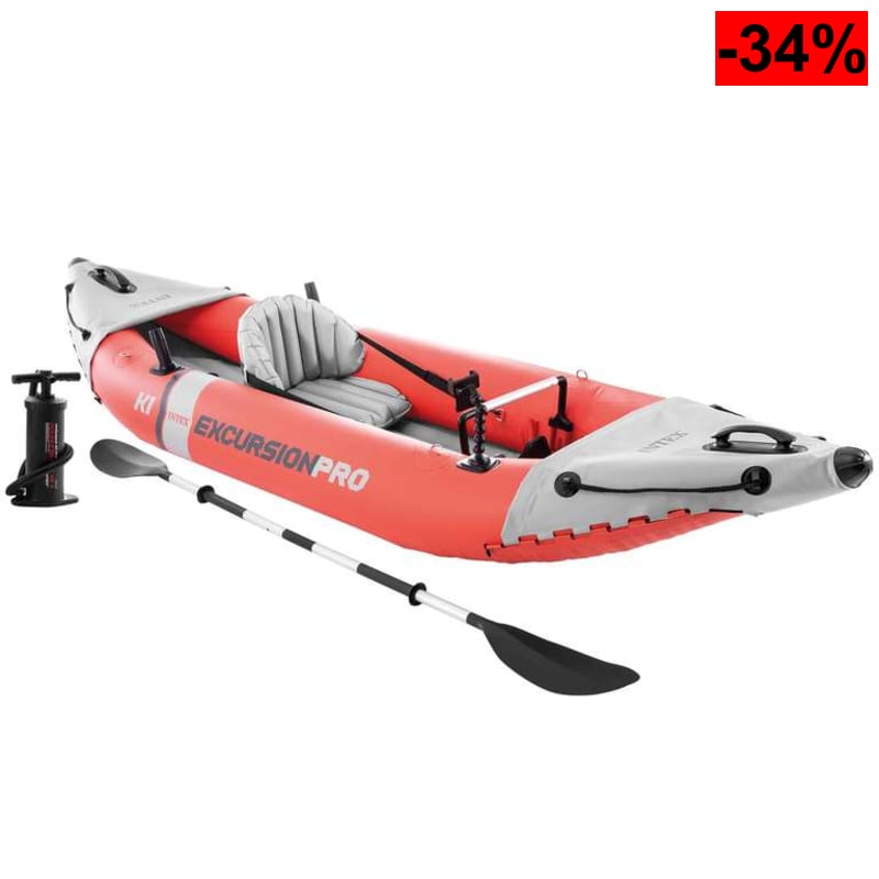 INTEX Kayak Hinchable Excursion Pro Remo + hinchador - oferta Amazon