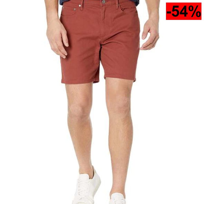 Amazon Essentials Pantalones Cortos Elásticos de Corte Ajustado castaño - oferta Amazon