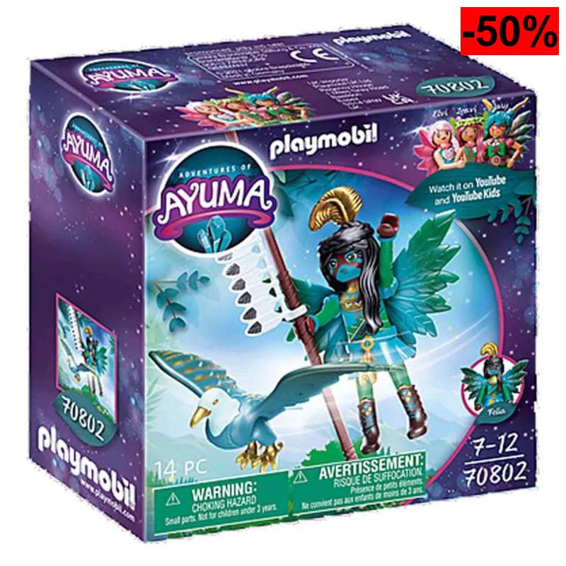 PLAYMOBIL Adventures of Ayuma 70802 Knight Fairy con Animal del Alma y Accesorios - oferta Amazon