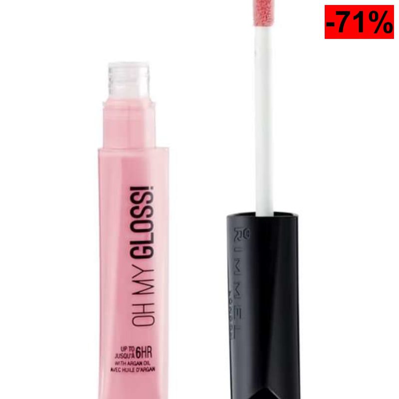 Rimmel London Oh My Gloss Brillo de Labios Tono 160 Stay My Rose - 6.5 ml - oferta Amazon