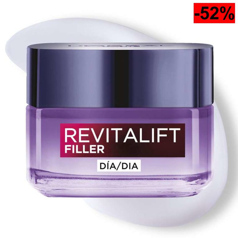 3x L'Oréal Paris Crema de Día Rellenadora Anti-edad Revitalizante Revitalift Filler - oferta Amazon