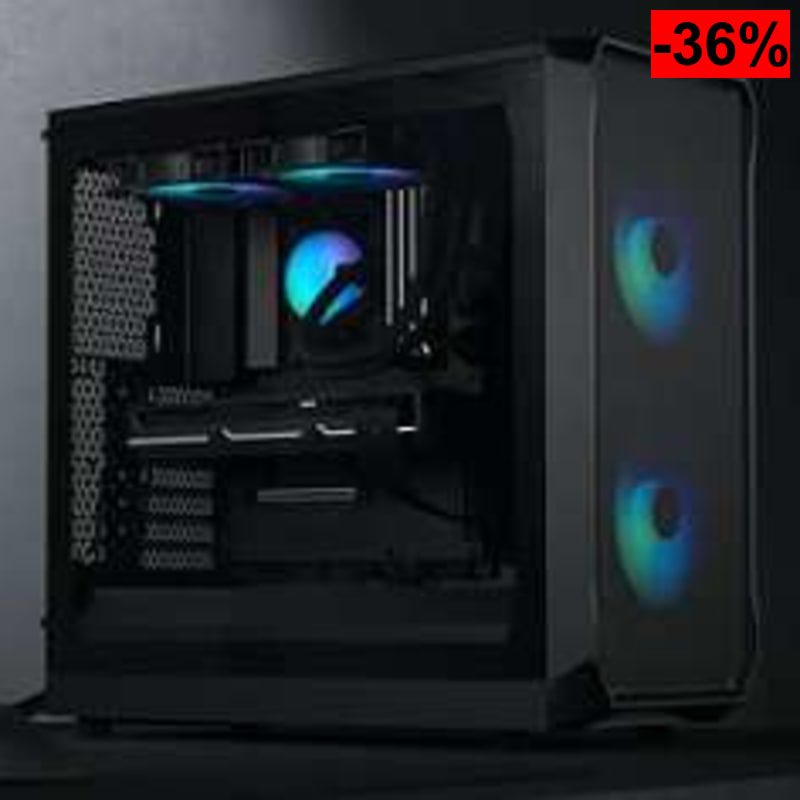 Caja de PC Fractal Design Focus 2 Black Solid - oferta Amazon