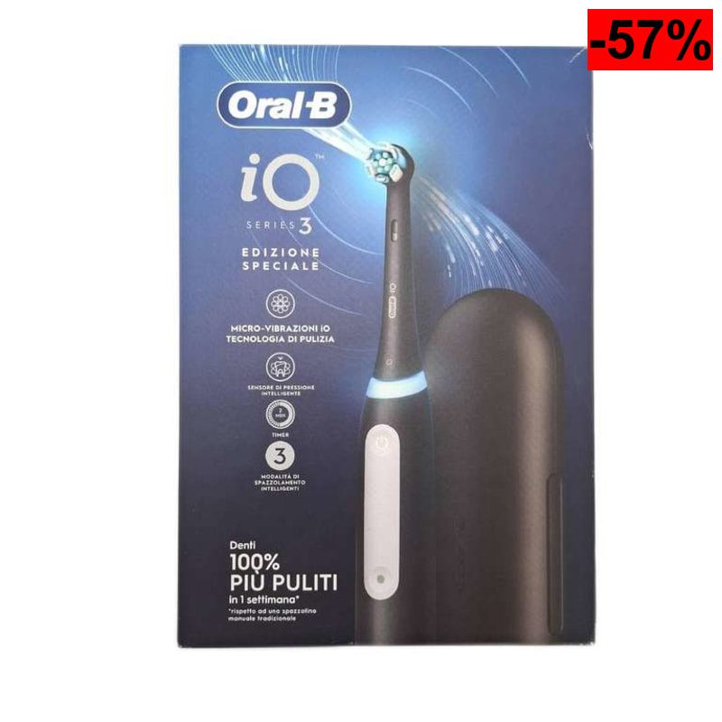 Oral-B iO 3N negro, cabezal de repuesto + pasta de dientes encías y esmalte Pro-Repair Clásico 75 ml (Como Nuevo) - oferta Amazon
