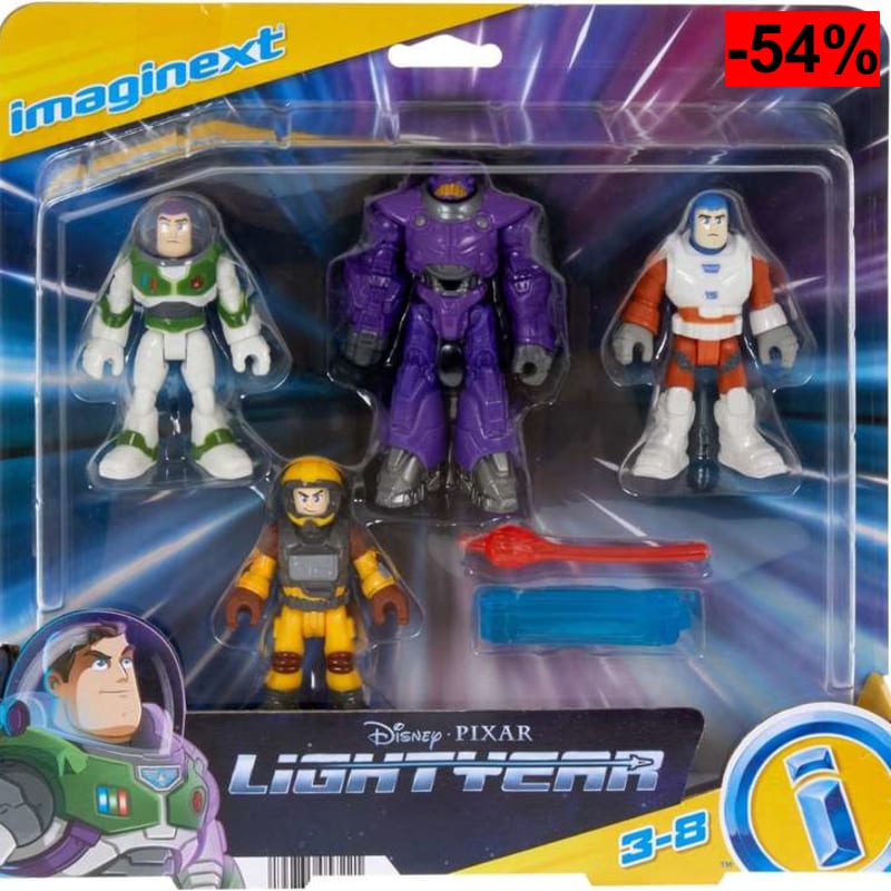 Fisher-Price Disney Pixar - Buzz Lightyear Multipack 4 figuras - oferta Amazon