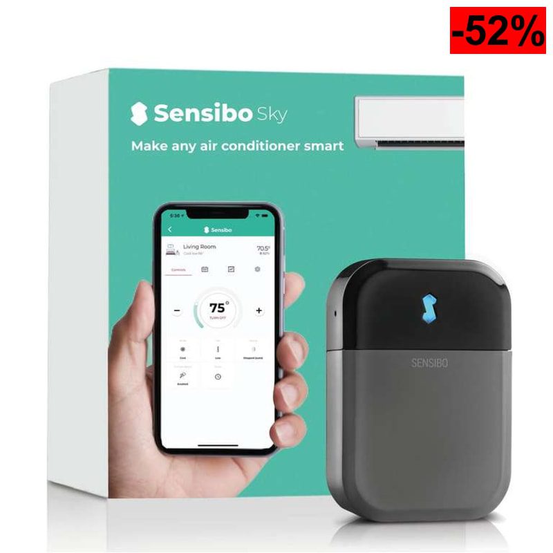 Sensibo Sky - Controlador WiFi Inteligente de Aire Acondicionado. Compatible con Google, Alexa, Siri. - oferta Amazon