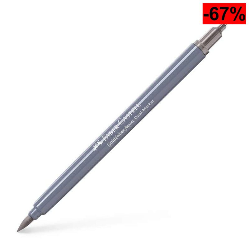 Rotulador Faber-Castell Goldfaber Aqua Dual Marker - Gris Cálido - oferta Amazon