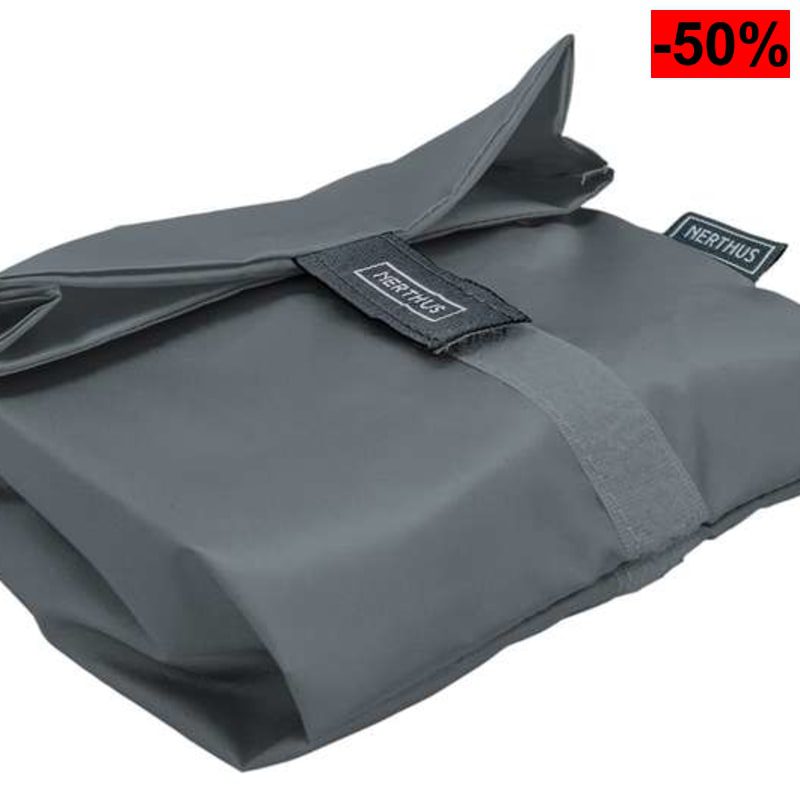 Nerthus FIH 870 bolsa sándwich XL reutilizable gris ecológica ideal para cole, trabajo y playa - oferta Amazon