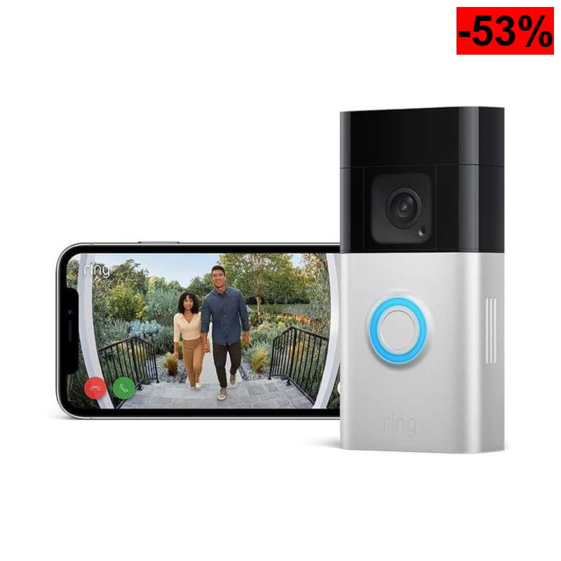 Ring Videotimbre Plus con batería (Última generación) | Battery Video Doorbell Plus | Videotimbre inalámbrico con cámara 1536p HD - oferta Amazon