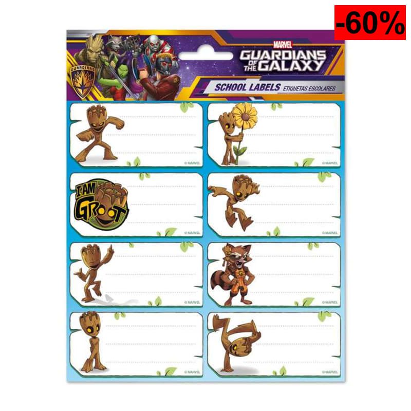 Grupo Erik Etiquetas Adhesivas Escolares Marvel Groot | Pegatinas para Libros y Material Escolar - oferta Amazon