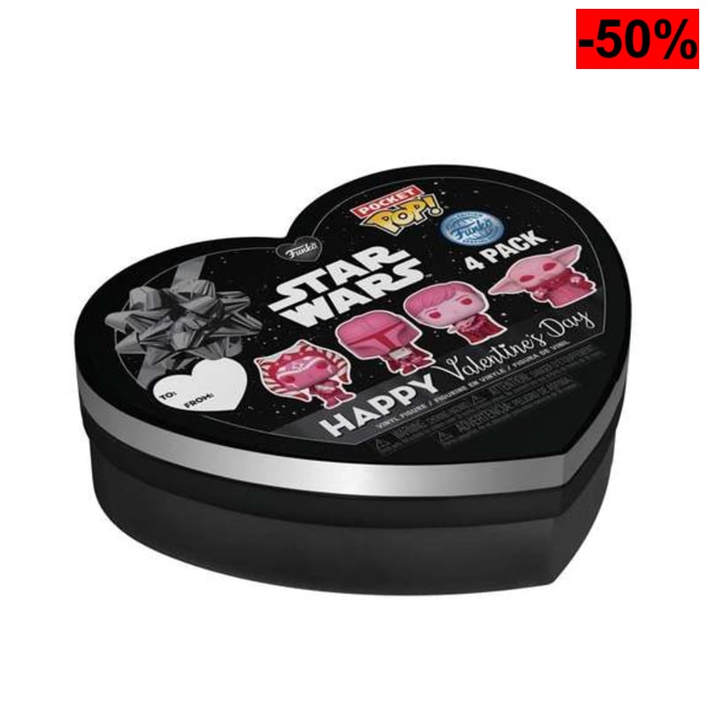 Funko Pocket Pop! Star Wars: The Mandalorian Caja 4 Piezas - Grogu - oferta Amazon