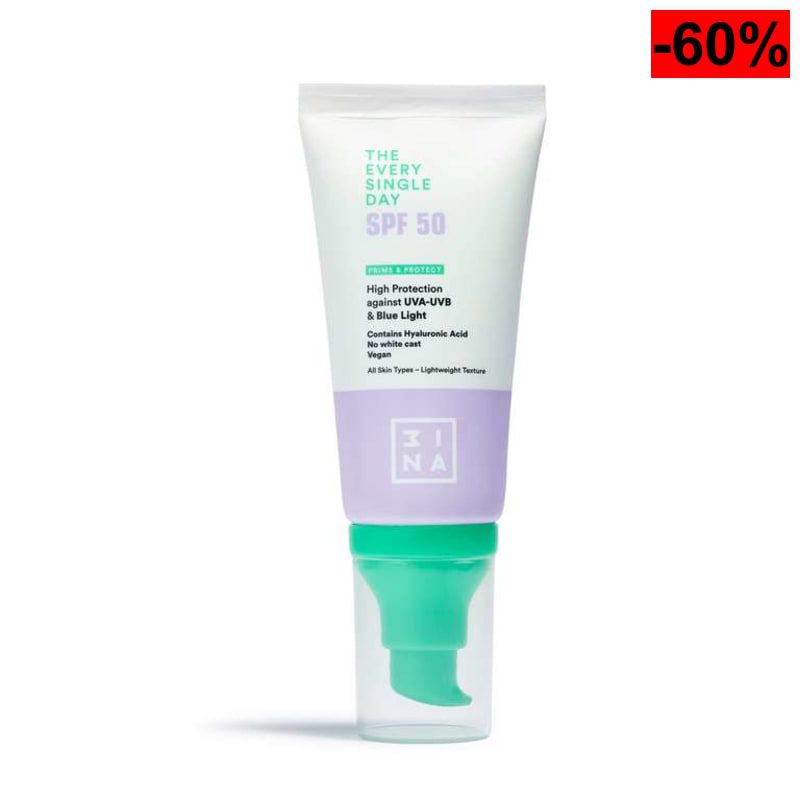 3INA MAKEUP - The Every Single Day SPF50 - Protector Solar Facial - oferta Amazon