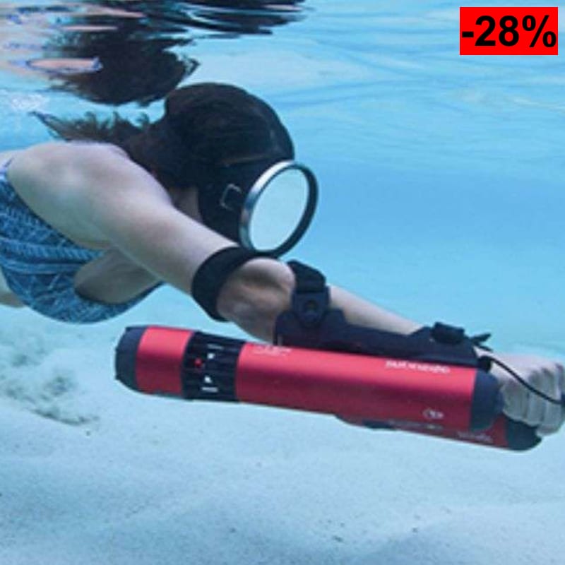 WAYDOO Subnado: PATINETE SUBMARINO negro y rojo, versión especial - oferta Amazon