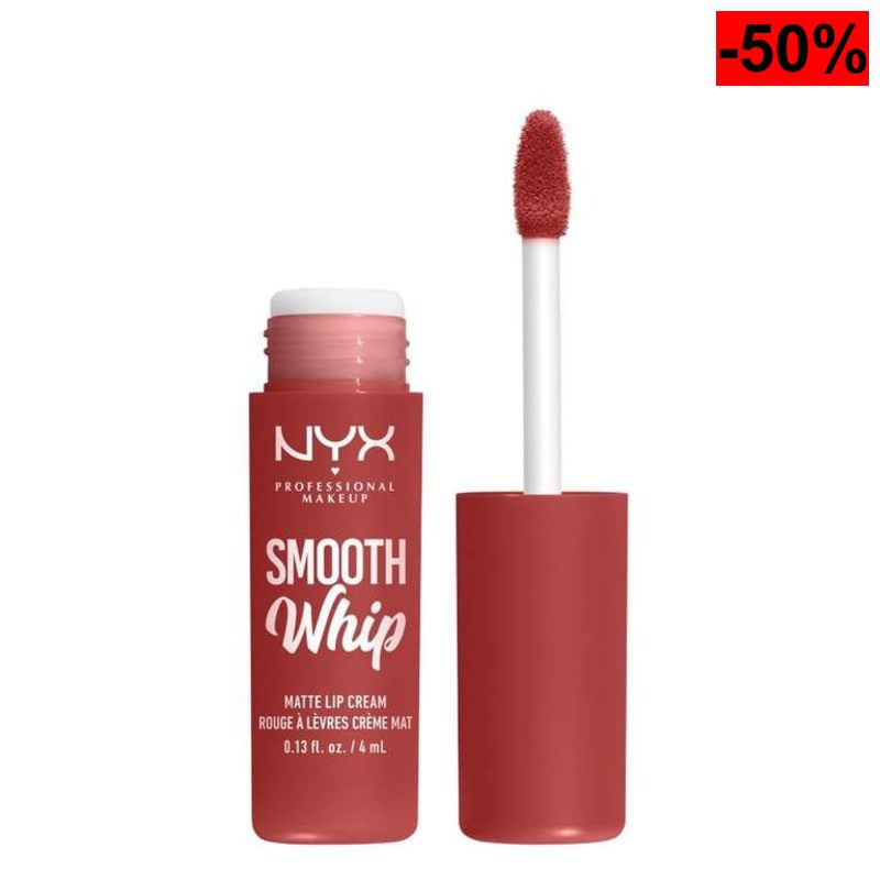192° - NYX Professional Makeup Smooth Whip Matte Lip Cream, Labial Líquido Cremoso, con Manteca de Karité y Cacao - oferta Amazon