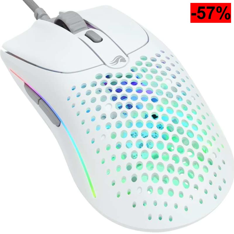 GLORIOUS Gaming Model O 2 Ratón Gaming con Cable - Ultraligero, 26 000 PPP, Motion Sync, Botones programables, RGB, Deslizadores de PTFE - oferta Amazon