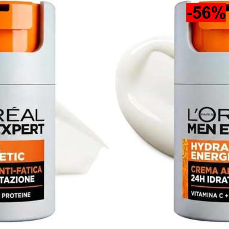 Pack 2x L'Oréal Men Expert Hydra Energy (Crema Hidratante Antifatiga, Vitamina C, Cuidado Facial) (unidad a 5,52€) - oferta Amazon