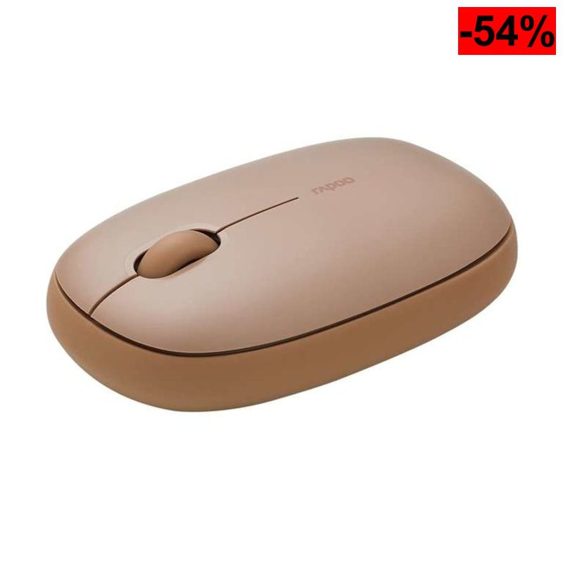 Ratón Inalámbrico Multimodo Rapoo M660 Silent (Marrón) ¡Conexión triple (Bluetooth/RF), clics silenciosos y hasta 9 meses de batería! - oferta Amazon