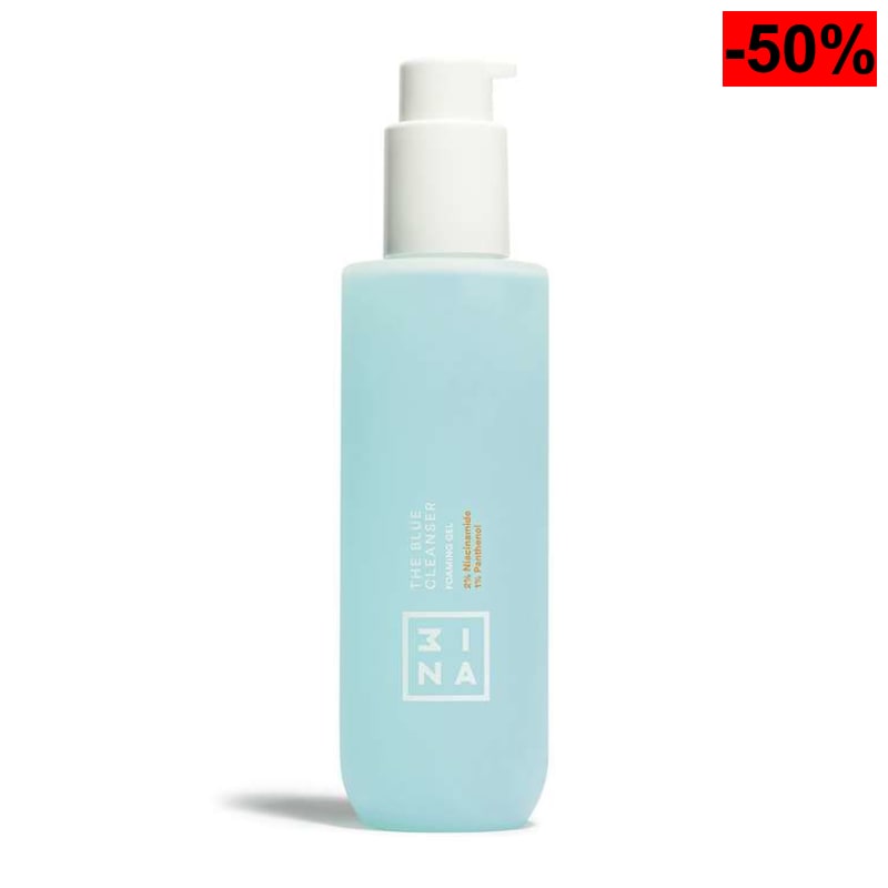 3INA Makeup - The Blue Cleanser - Limpiador Facial con 2% Niacinamida + 1% Pantenol - Gel Limpiador Facial - oferta Amazon