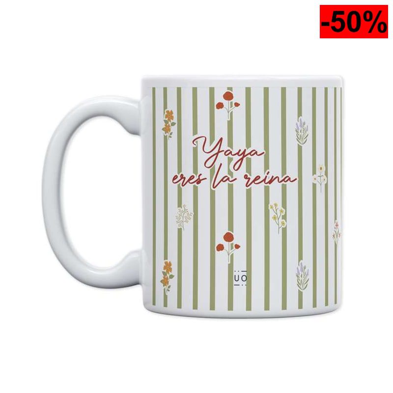 UO Taza homenaje a las abuelas -Yaya, Eres la Reina- 350ml - oferta Amazon