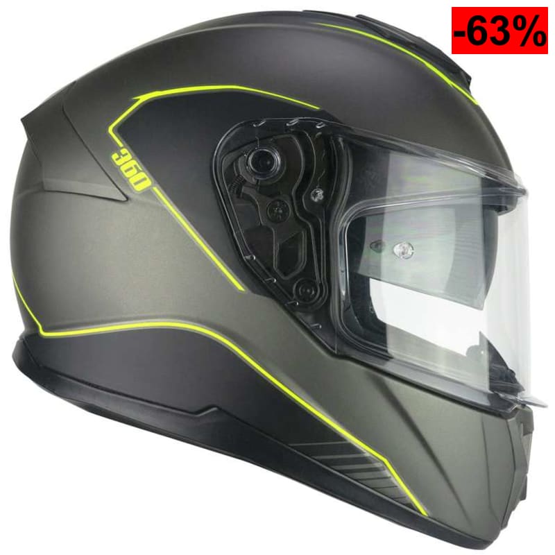 CGM Casco Full Face 360G KAD Ride Grafito Amarillo Fluorescente Mate - oferta Amazon