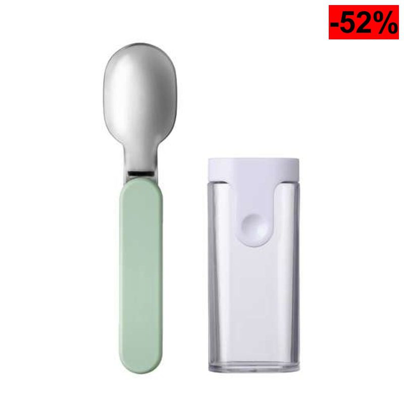 Cuchara Plegable Elipse - Cubiertos De Viaje - Incluye Estuche - Acero Inoxidable - Nordic sage - oferta Amazon