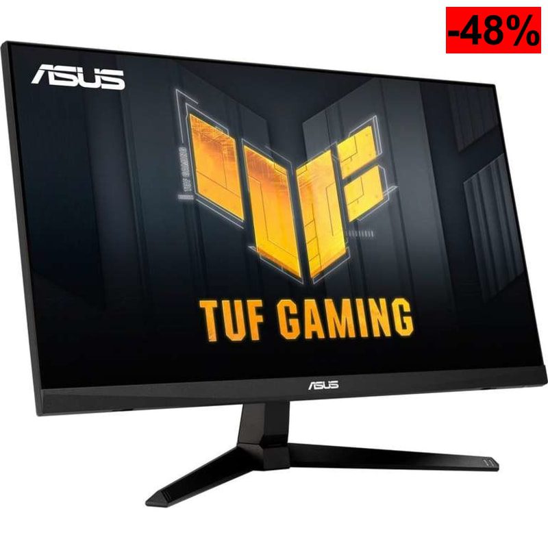 ASUS TUF Gaming VG246H1A - Monitor Gaming de 23.8 Pulgadas Full HD (1920 x 1080), IPS, 100 Hz, 0.5 ms MPRT, Extreme Low Motion Blur,FreeSync - oferta Amazon