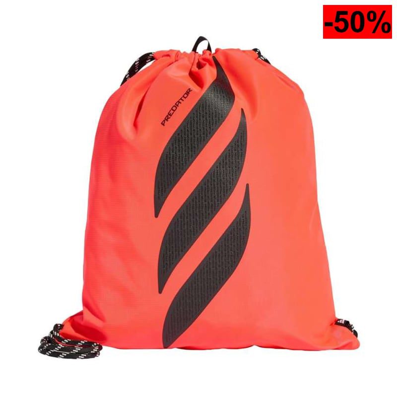 Bolsa de cuerdas adidas Predator Gymsack (Unisex, Cierre de Cordón, Lucid Red/Black, Talla Única) - oferta Amazon