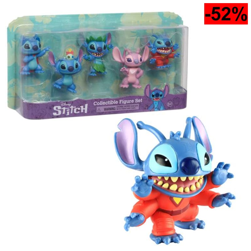 Stitch Estuche de 5 Figuras, 7,5 cm - GIOCHI PREZIOSI - oferta Amazon