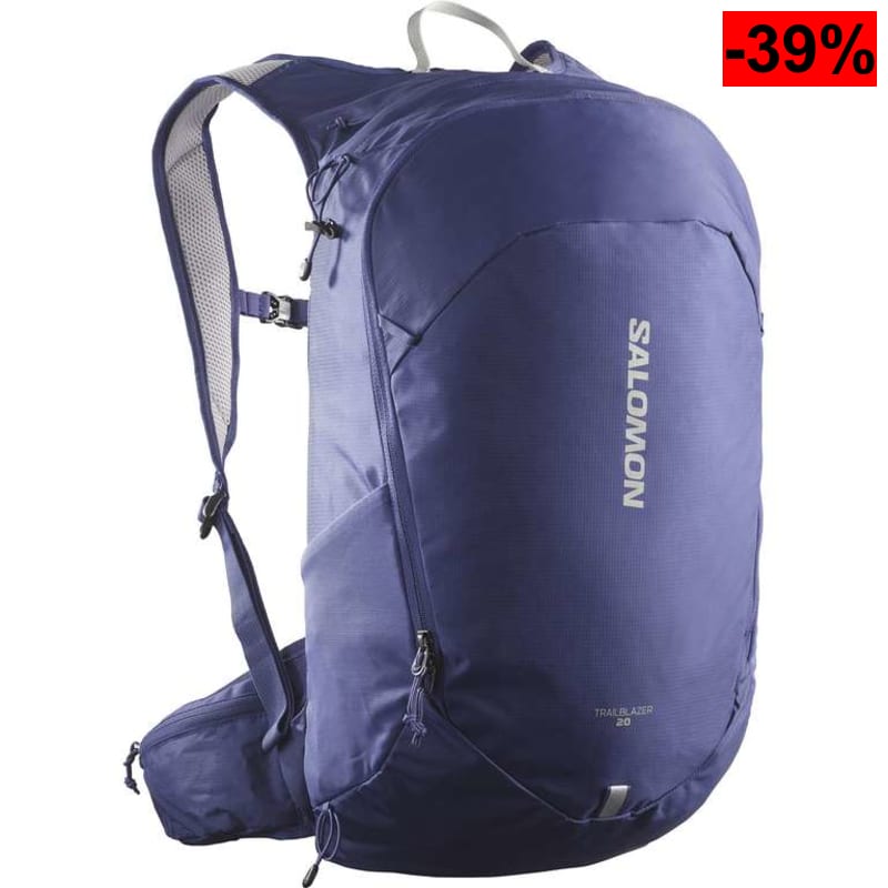 Mochila Salomon Trailblazer 20 (Unisex, Capacidad 20L, Ligera, Acolchada, Azul) - oferta Amazon