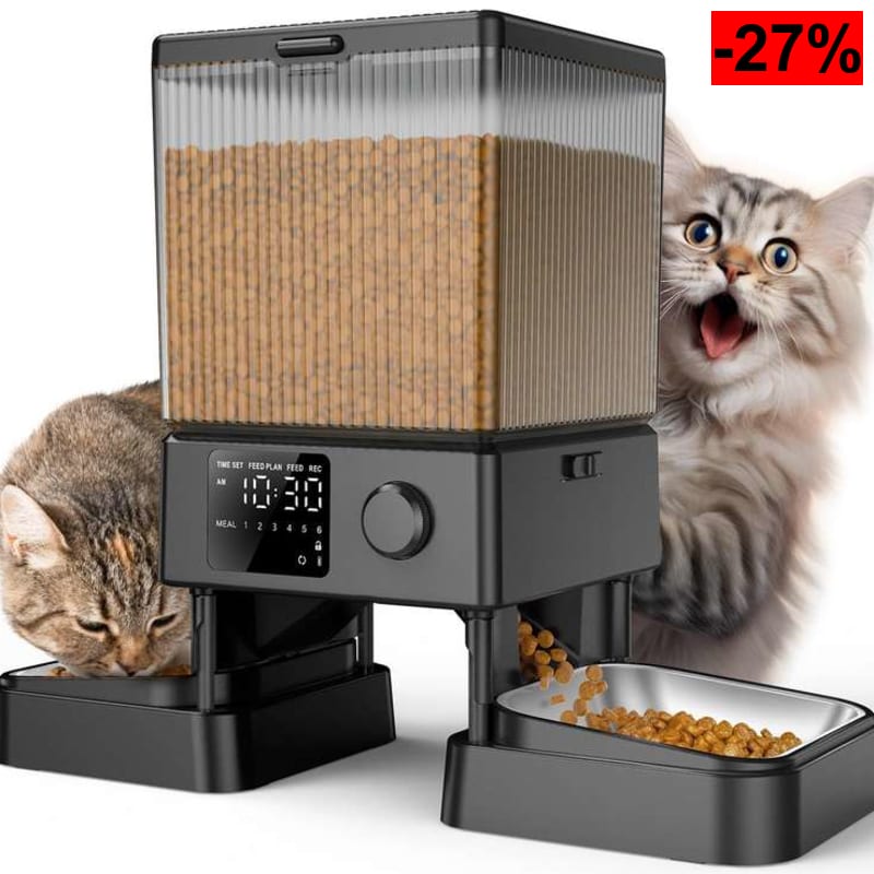 Comedero Automático para Gatos 5L - oferta Amazon