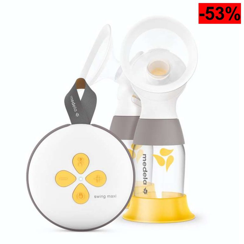 Medela Swing Maxi Extractor de leche eléctrico doble, más leche en menos tiempo, recarga mediante USB, - oferta Amazon
