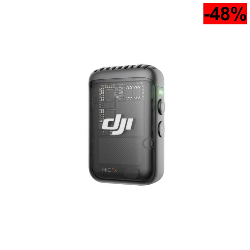 Transmisor DJI Mic 2 (Shadow Black) – Micrófono inalámbrico con cancelación de ruido y grabación interna - oferta Amazon