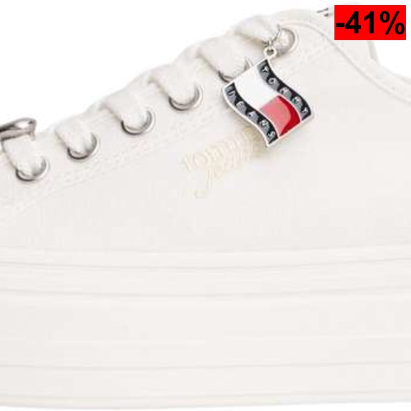 Tommy Jeans Zapatillas de plataforma Mujer En0en02959 BlancoTallas: 35, 36, 37, 38, 39, 40, 42 - oferta Amazon