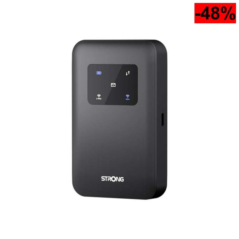 Strong 4G+ AIRSPOT 510 Router WiFi Portátil con SIM,4G+ LTE CAT6 300 Mbps, WiFi AC900Mbps,Hotspot WiFi Portátil,Viajes,hasta 16 Dispositivos - oferta Amazon