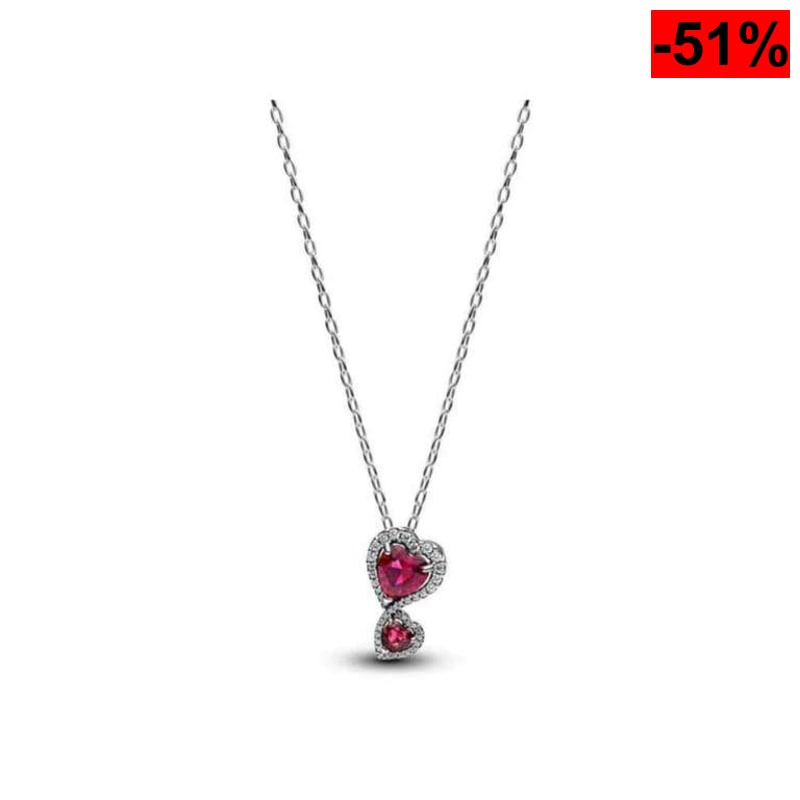 PANDORA Collar Moments corazones - oferta Amazon
