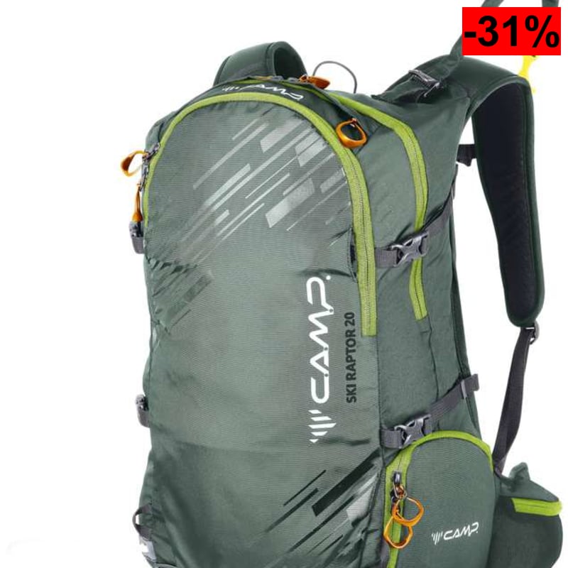 C.A.M.P. - Mochila - SKI RAPTOR 20 - Verde foresta - 20 L - oferta Amazon