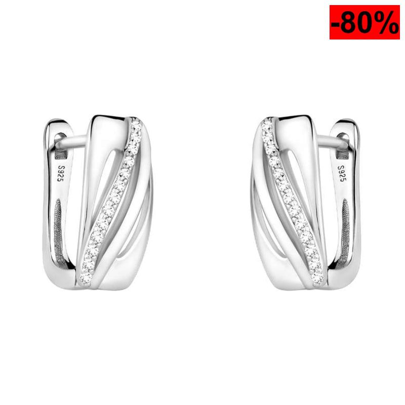 Pendientes de Plata con Circonitas Sofia Milani - oferta Amazon