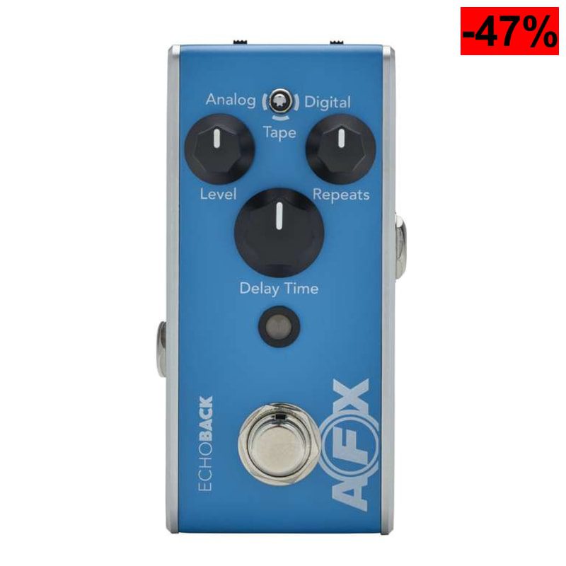 Fishman, Pedal de previo de guitarra - Pedal de retardo AFX EchoBack Mini - oferta Amazon