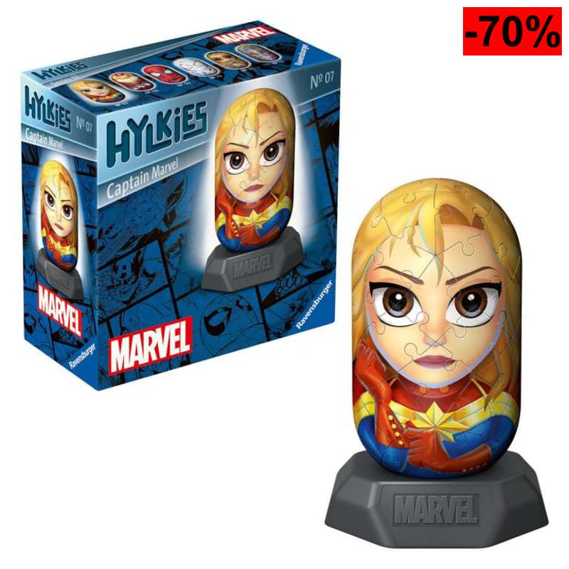 Ravensburger - Puzzle 3D: Hylkies Capitana Marvel, 54 Piezas, Maquetas para Montar, Puzzle 3D Niños - oferta Amazon