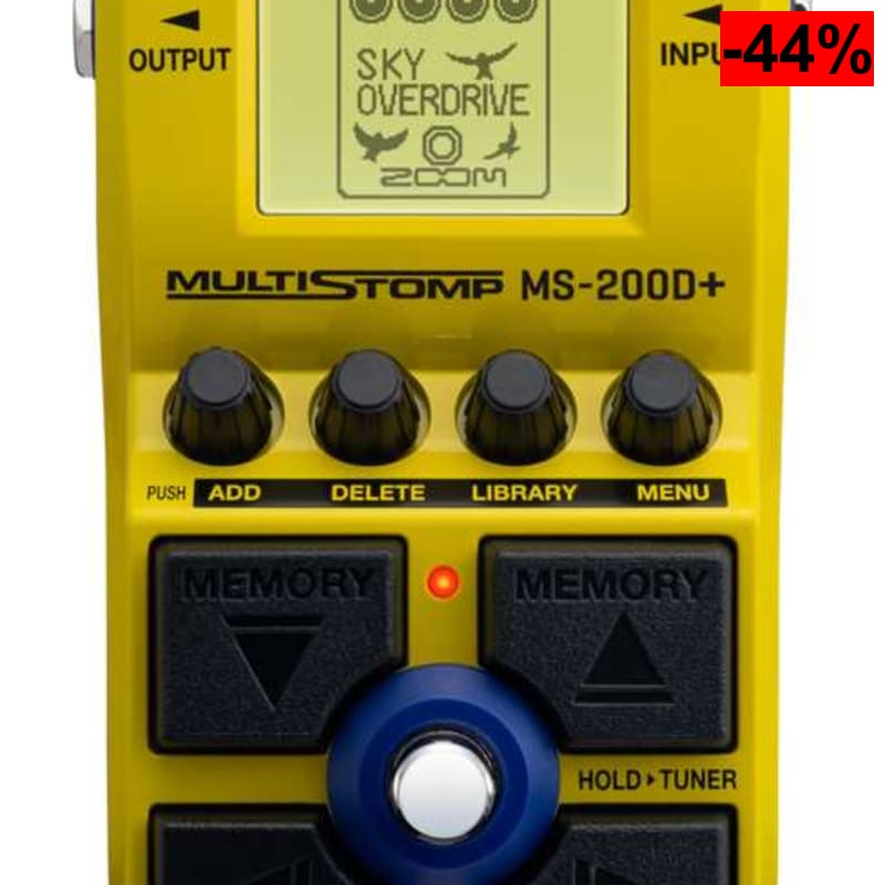 Zoom MS-200D+ Pedal multiefectos para guitarra con 200 drivers y distorsiones - oferta Amazon