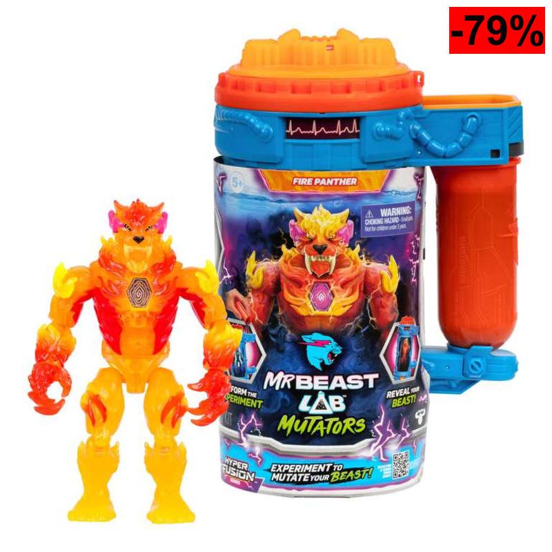 MrBeast Lab Hyper Fusion Mutators - Fire Panther (Reacondicionado - Como Nuevo) - oferta Amazon