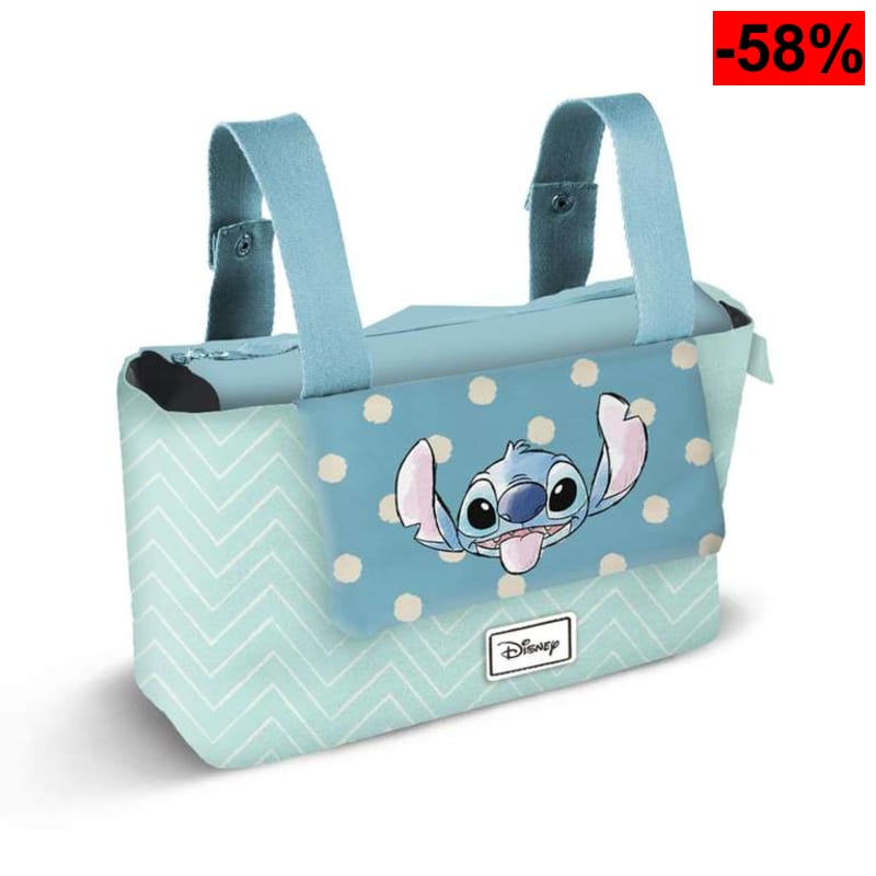 Disney Lilo y Stitch Lovely-Bolso Organizador Carro Bebé Hamper Mommy, Azul, 39 x 24 cm, Capacidad - oferta Amazon