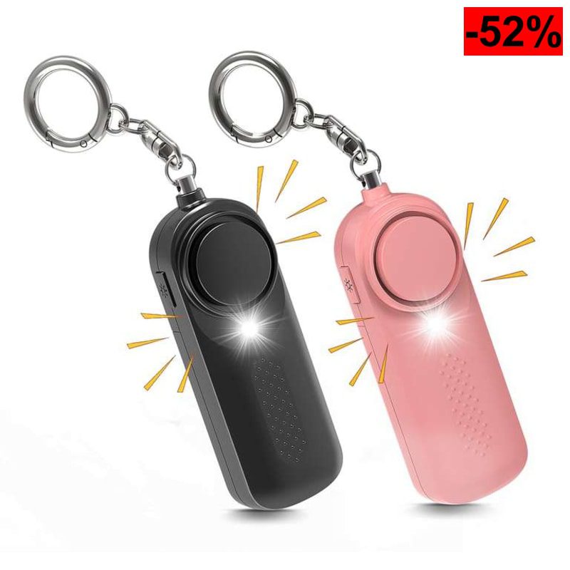 Ninonly Alarma Personal 130 dB Para Defensa y Emergencia - Llavero de Seguridad Con Luz LED - oferta Amazon