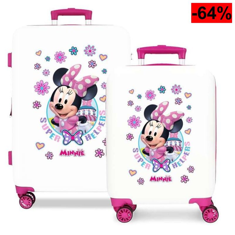Juego de Maletas Joumma Disney Minnie Super Helpers (55/65 cm) - oferta Amazon