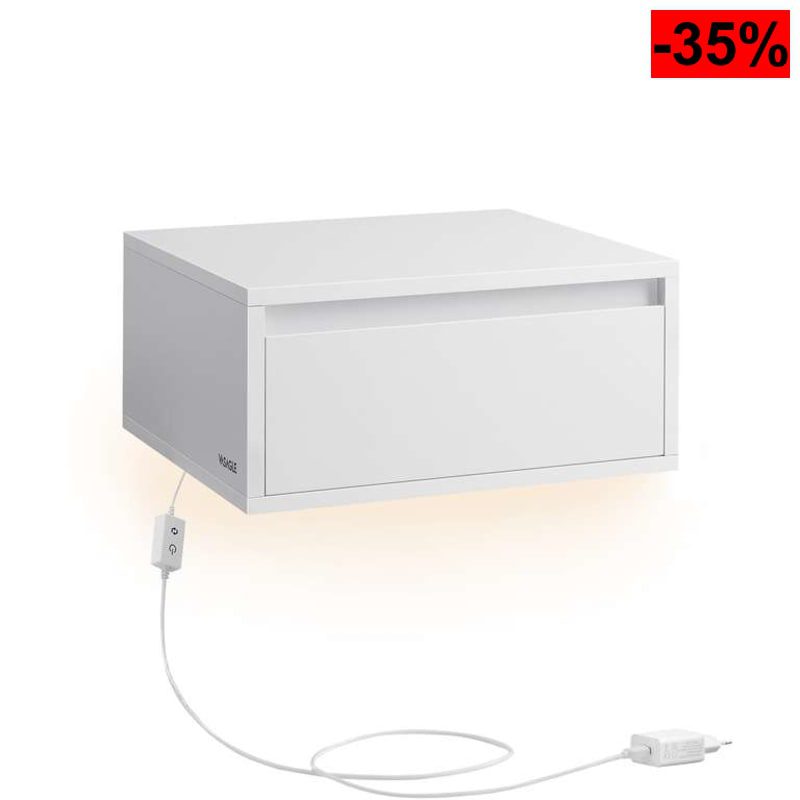 Juego de 2 mesitas de noche, luz con 3 pantallas - oferta Amazon