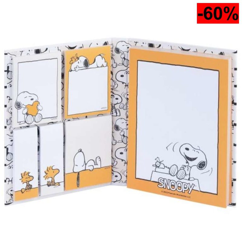 304° - Bloc de notas Adhesivas Snoopy - 6 tamaños - oferta Amazon